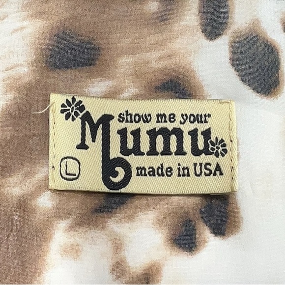 Show Me Your Mumu Leopard Print Semi Sheer Tank Top Size Large L - Picture 3 of 3